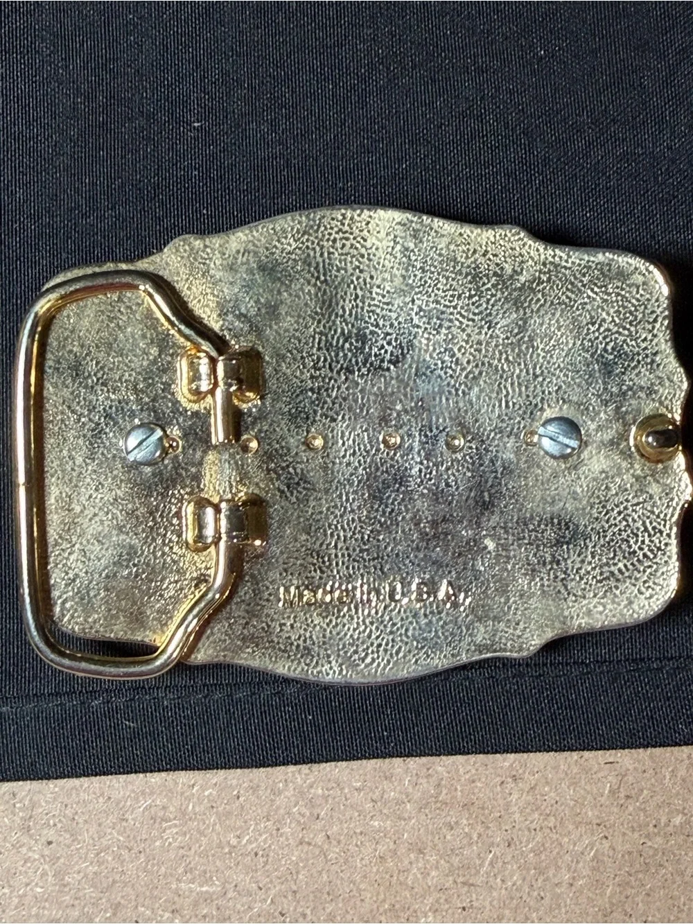 Vintage United States Air Force Western Belt Buckle USAF Enamel Made in USA